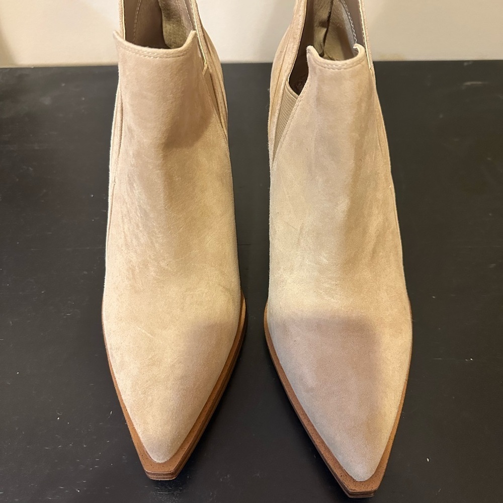 Vince Camuto Suede Booties Size 10 - Picture 2 of 5